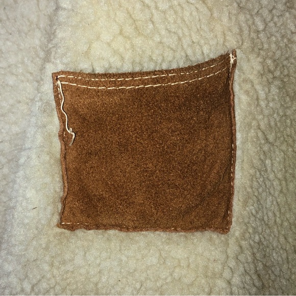 Leather Vest Made in Mexico inside pocket sz 40 defects on lease read - Picture 5 of 7